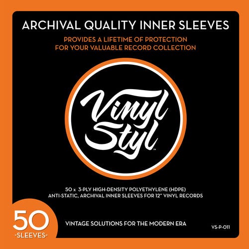 Vinyl Styl Archive Quality Inner Record Sleeve  50pk