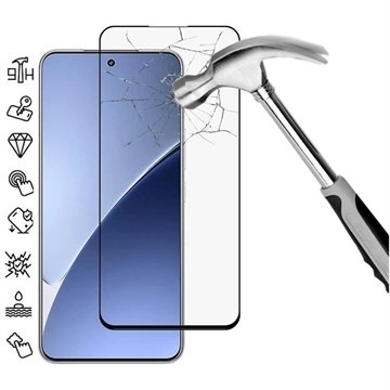 Xiaomi 15 Pro Full Cover Beskyttelsesglass Svart Kant