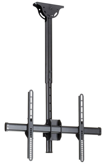 StarTech Ceiling TV Mount - 1.8' to 3' Short Pole - Full Motion - Supports Displays 32" to 75" - For VESA Mount Compatible TVs (FPCEILPTBSP) brakett -