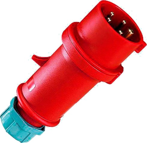 Mennekes CEE Fasevender Plugg (5-polet 16A) 400V IP44 Mennekes CEE Fasevender Plugg (5-polet 16A) 400V IP44