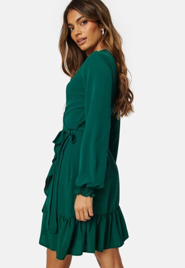 Frilly Wrap Mini Dress Frilly Wrap Mini Dress