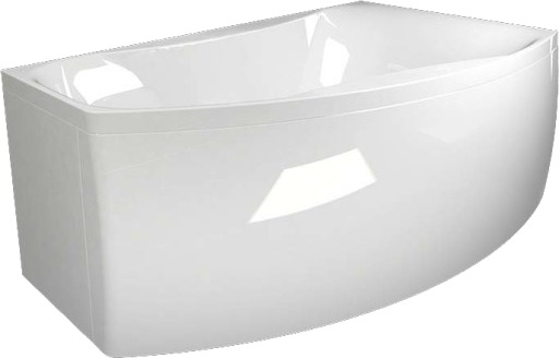 Westerbergs Badekar Ocean 160L Venstre Akryl Hvit 1550x912mm