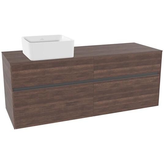 Villeroy & Boch  Collaro Servantskap med 4 skuffer 140x50x54,8 cm u/lys Arizona Eik