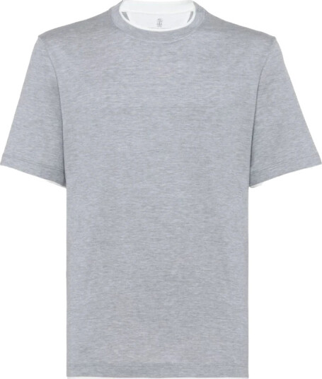 Brunello Cucinelli Herre Topper Grå XL,
