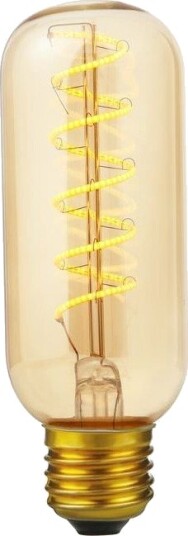 Spl E27 4W dimbar LED pære   Flex AX Tube 13cm 2000K gullglass filament   Dimbar : Dimbar Kulør : Ekstra varm