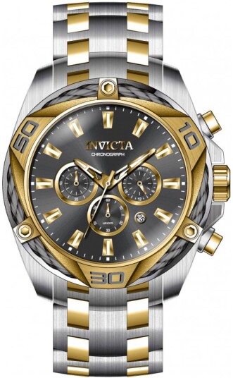 Invicta Herreklokke 34127 Grå/Gulltonet stål Ø50 mm Invicta Herreklokke 34127 Grå/Gulltonet stål Ø50 mm