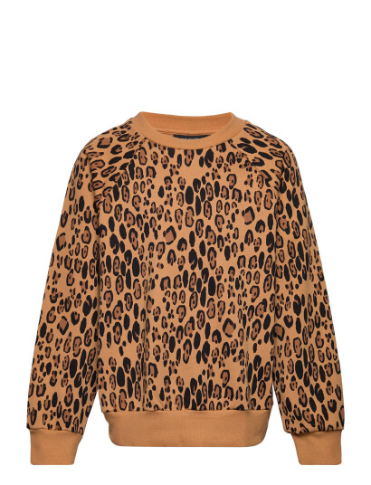 Mini Rodini Basic Leopard Sweatshirt Brown 104 110