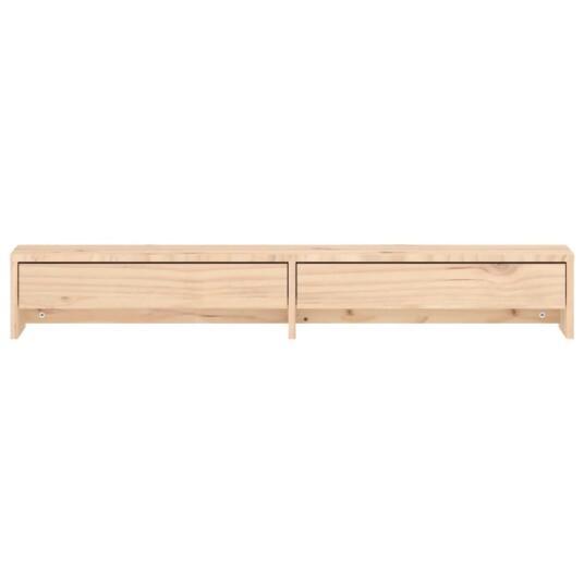 vidaXL Monitorstativ 100x27x15 cm heltre furu vidaXL Monitorstativ 100x27x15 cm heltre furu