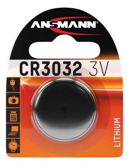 Ansmann CR3032 3V Knappcellebatteri med 90 mAh Ansmann CR3032 3V Knappcellebatteri med 90 mAh