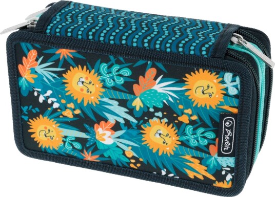 Herlitz TriCase Pennal Med 31 Deler 19x11,5x7cm Happy Lions Herlitz TriCase Pennal Med 31 Deler 19x11,5x7cm Happy Lions