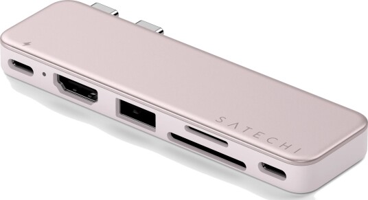 Satechi USB-C Snap Hub til MacBook Neo - Blush Satechi USB-C Snap Hub til MacBook Neo - Blush