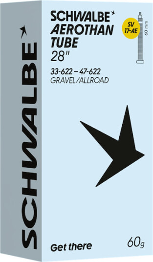 Schwalbe Aerothan slange 28" (33/47-622) med SV ventil 60mm