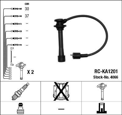Tennplugg kabelsett NGK 4066