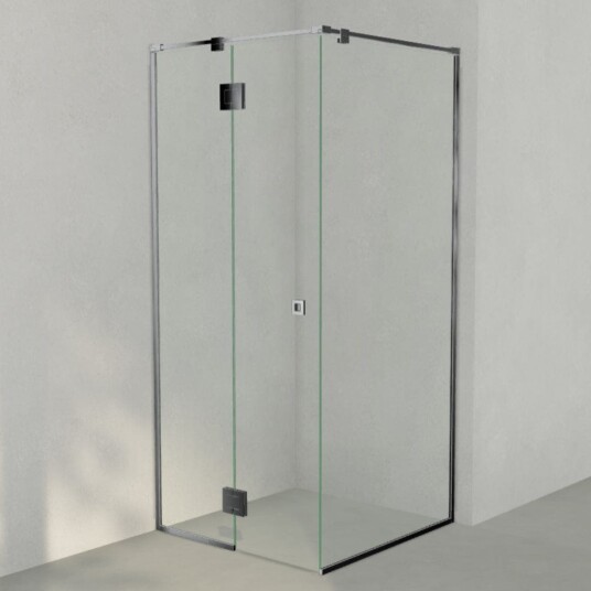 INR Iconic Nordic Rooms Dusjhjørne ARC 15 Frame Måltilpasset Krom / Klart Glass
