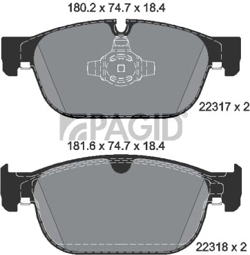 PAGID T2515N Bremseklosser PAGID T2515N Bremseklosser