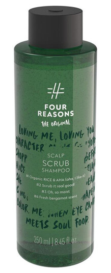 Four Reasons Original Hodebunnscrubb Sjampo 250ml - Fuktgivende for Tørt Hår Four Reasons Original Hodebunnscrubb Sjampo 250ml - Fuktgivende for Tørt Hår