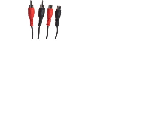 Connectech Phono Forlængerkabel. 5M. Sort
