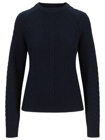Tufte Wear W Robin Cable Sweater Sky Captain