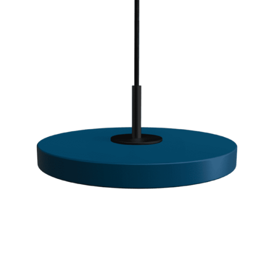 Umage Asteria Micro Taklampe Med Dimmer Petroleum Blå/ Sort Topp