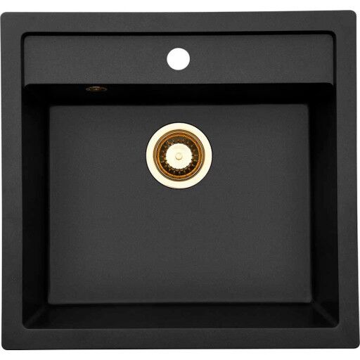 Lavabo Jupiter 60 Kjøkkenvask 556x526x206 mm, Sort Lavabo Jupiter 60 Kjøkkenvask 556x526x206 mm, Sort