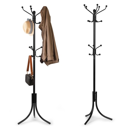 Stående kleshenger 16 kroker metall 184 cm ModernHome