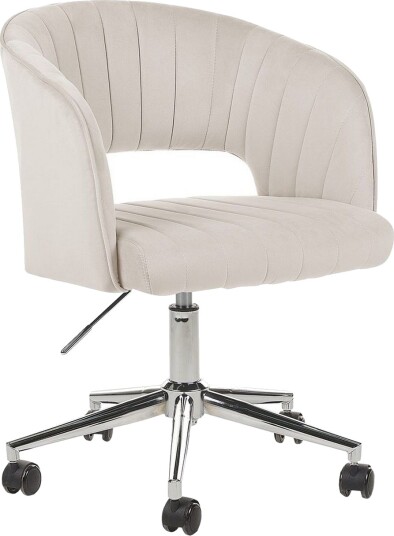 Kontorstol Katonah Beige/Svart/Sølv - Beige/Svart/Sølv