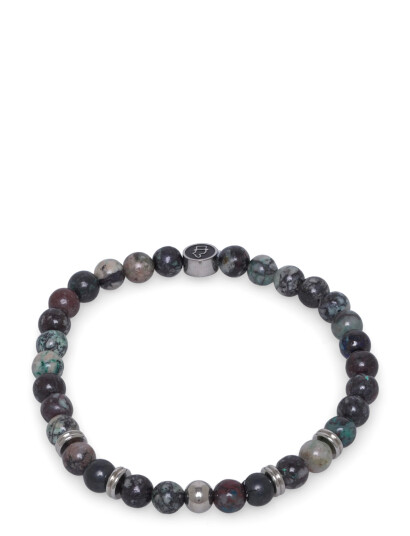 edd. Beads Bracelet 6Mm Grey S 18 edd. Beads Bracelet 6Mm Grey S 18