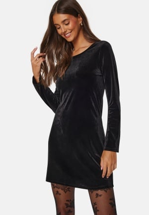 VILA Velvo L/S Dress Black XL