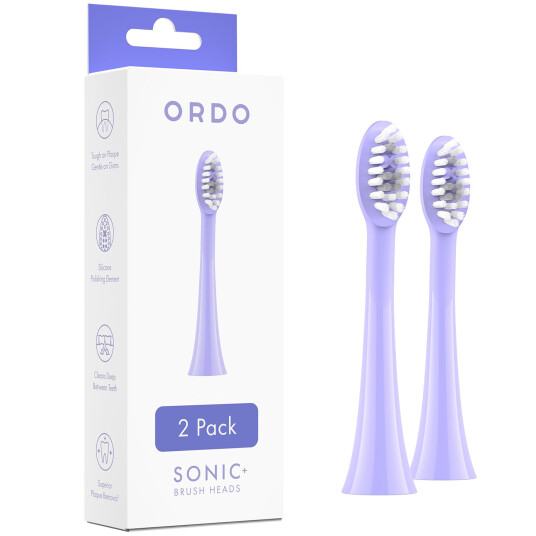 Børstehoder til Ordo Sonic Elektrisk tannbørste 2 pcs. Pearl Violet Børstehoder til Ordo Sonic Elektrisk tannbørste 2 pcs. Pearl Violet