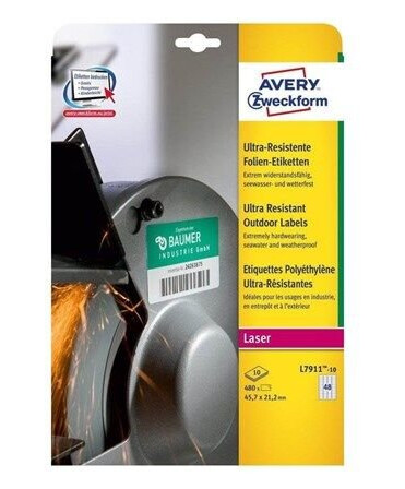 Avery Zweckform Ultra-Resistant Labels Avery Zweckform Ultra-Resistant Labels