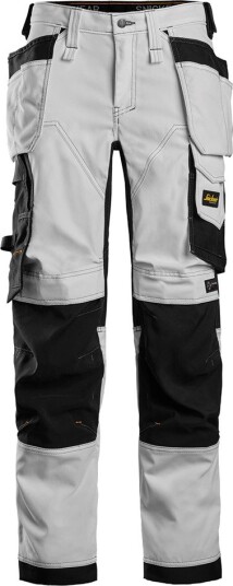 Snickers Workwear 6247 AllroundWork Arbeidsbukse Hvitt / svart Hvit/Svart, Klær