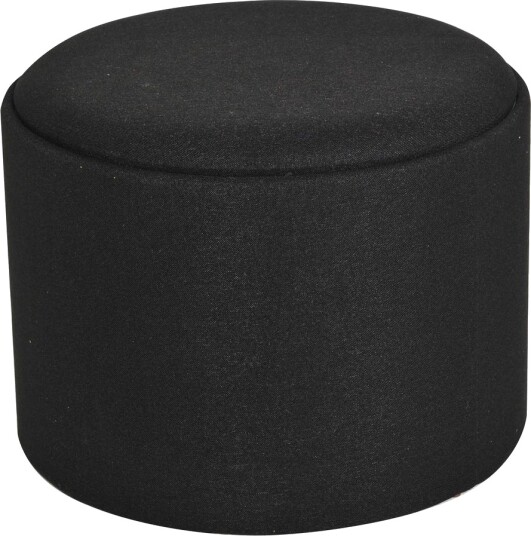 Velmira puff 56 cm rund Svart