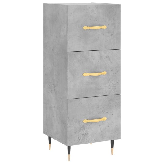 vidaXL Highboard betonggrå 34,5x34x180 cm konstruert tre 8720845496036 vidaXL Highboard betonggrå 34,5x34x180 cm konstruert tre 8720845496036