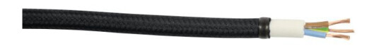 Gelia 4070810042 Tekstilkabel SKK, 3G0.75, 3 m Svart
