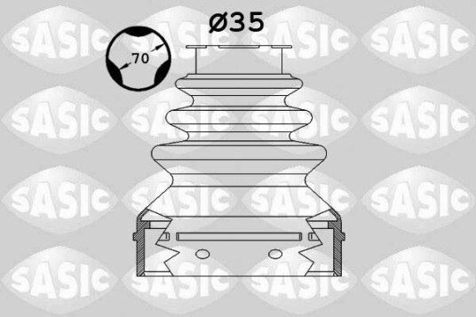 Sasic Mansjett drivaksel SASIC 1900025