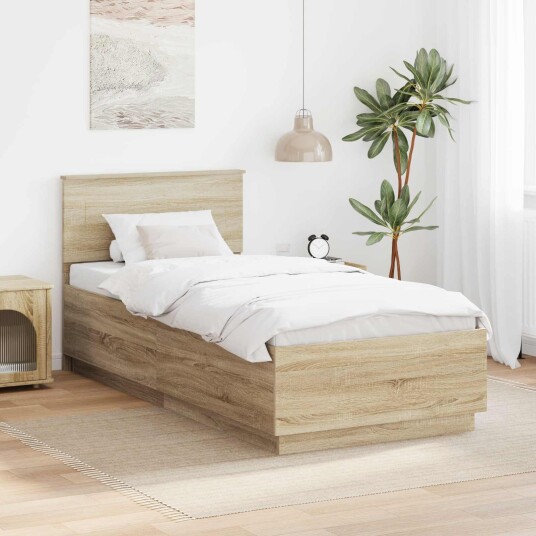 Sengestamme Sonoma eik 70 x 190 cm Konstruert tre