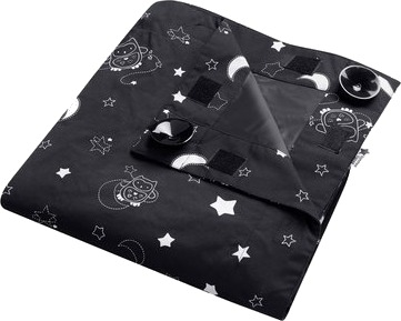 Tommee Tippee Blackout rullegardin Sleeptime bærbar for reise svart størrelse: L
