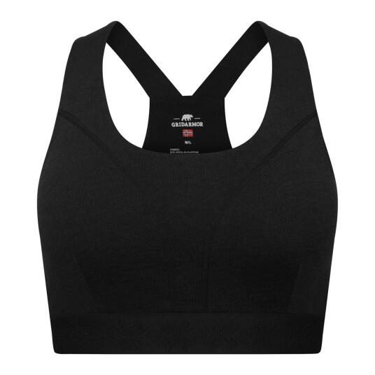 Gridarmor Merino Wool Soft Bra Wmn Black Beauty Gridarmor Merino Wool Soft Bra Wmn Black Beauty