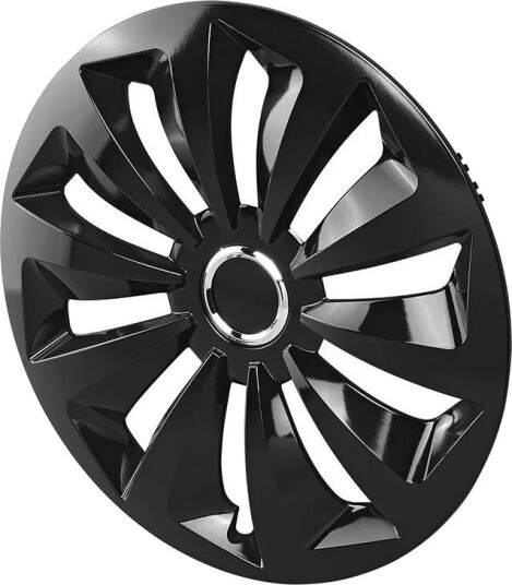 ProPlus Fox Ring Hjulkapselsett 15", Sort, 4 stk.
