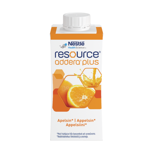 Resource Addera plus næringstilskudd Appelsin 200 ml