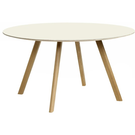 Hay CPH 25 2.0 Bord Ø140x74 cm Vannbasert Lakkert Eik / Off white Linoleum Hay CPH 25 2.0 Bord Ø140x74 cm Vannbasert Lakkert Eik / Off white Linoleum