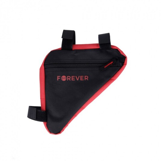 Forever Outdoor Sykkelveske for sykkelramme, Svart/Rød Forever Outdoor Sykkelveske for sykkelramme, Svart/Rød