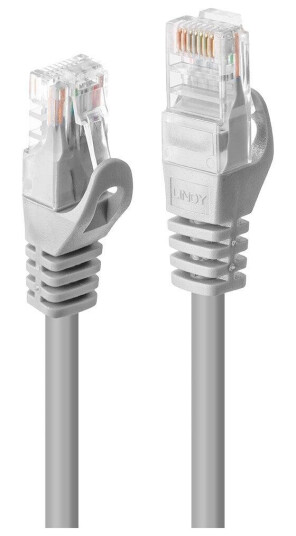 LINDY 2m Cat.5e U/UTP Cable Grey Factory Sealed LINDY 2m Cat.5e U/UTP Cable Grey Factory Sealed