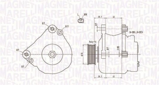Dynamo MAGNETI MARELLI 063731818010