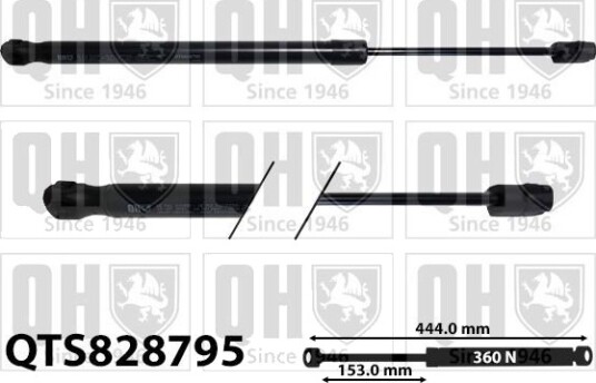 Gassfjær, motorpanser QUINTON HAZELL QTS828795