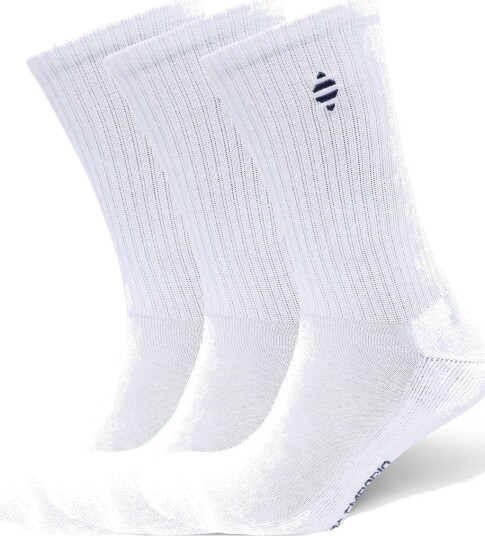 Panos Emporio 3Pk Mia Organic Cotton Tennis White ONE SIZE (36 40)