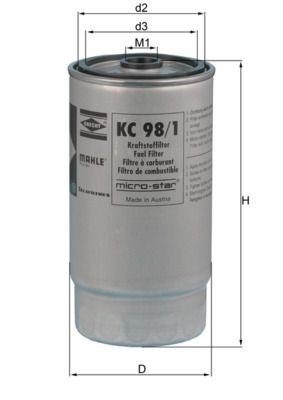 Drivstoffilter KNECHT KC 98/1 Drivstoffilter KNECHT KC 98/1