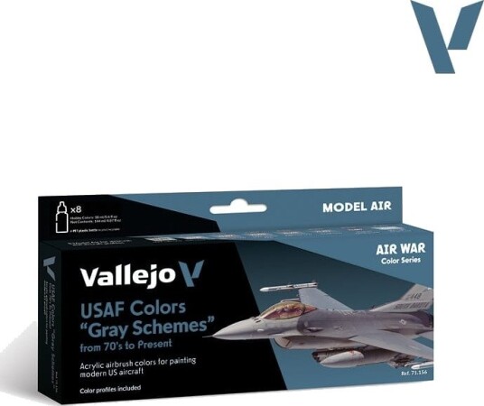 Vallejo Model Air USAF Colors “Gray Schemes” from 70´s to Present