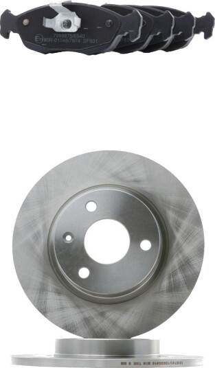 Bremseskiver og klosser RIDEX 3405B2955