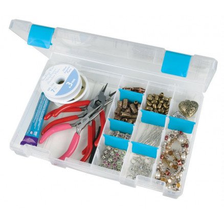 ArtBin Plastboks for knapper og tilbehør Transparent 27,3x18,7x4,5cm